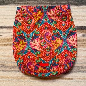 Vera Bradley pAisley In paradise ditty bag.